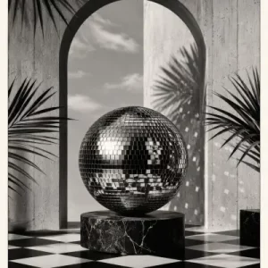 Reflections 1977 Disco schwarz-weiß, hohe Qualität