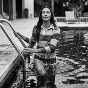Pool Girl Wet Shirt schwarz weiss