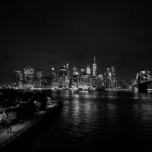 New York Skyline schwarz weiss Highquality
