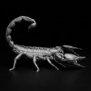 Skorpion schwarz weiss Highquality