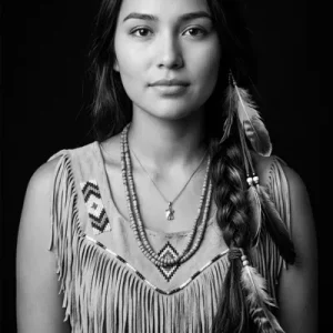 Pokahontas schwarz weiss
