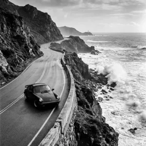 Porsche Californien schwarz weiss
