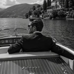 Riva Yacht Boot Gentlemen schwarz weiss