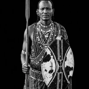 Massai schwarz weiss