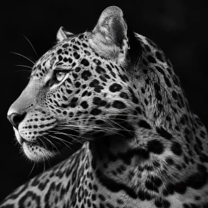 Jaguar schwarz weiss