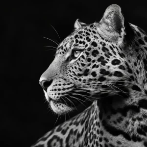 Jaguar schwarz weiss