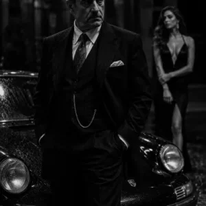 Porsche Pate Sexy Woman schwarz weiss